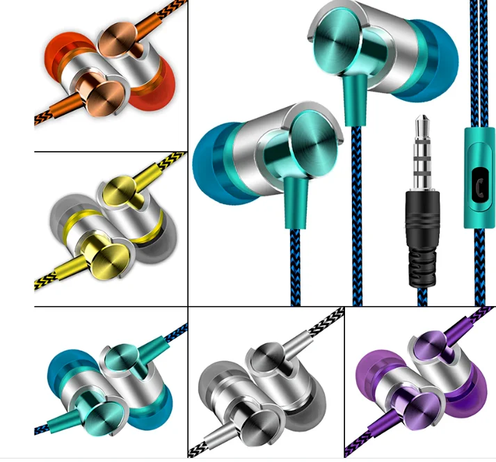 

Wired Earphones Headphones 3.5mm with Mic for iPhone Samsung Smartphones Tablets