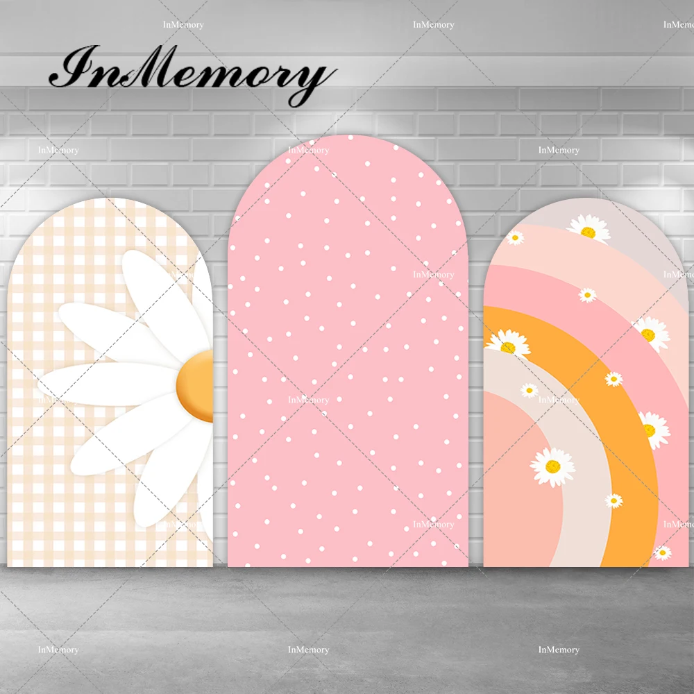 Бохо Радуга для девочек вечеринка по случаю дня рождения арочный фон Groovy Daisy