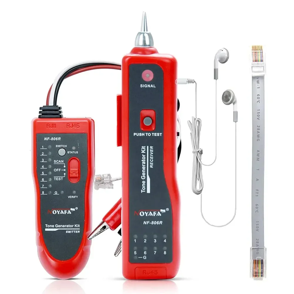 

Кабельный тестер NOYAFA NF-806 красный синий