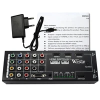 wiistar multi functional hdmi converter switch 8 input to hdmicoaxialspdif output support 3d and surround sound for 1080p hdtv