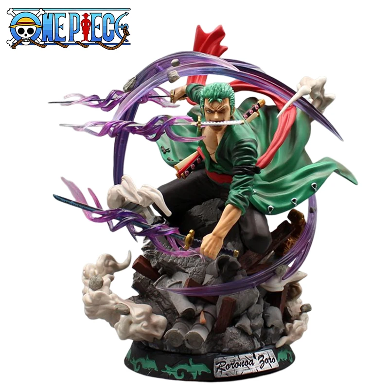 

34cm One Piece Roronoa Zoro Action Figure Toys Figuras Anime PVC Manga Figurine GK Statue Doll Collection Model Gift for Kids