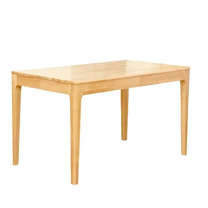 Набор обеденных столов и стульев из цельного дерева современный простой