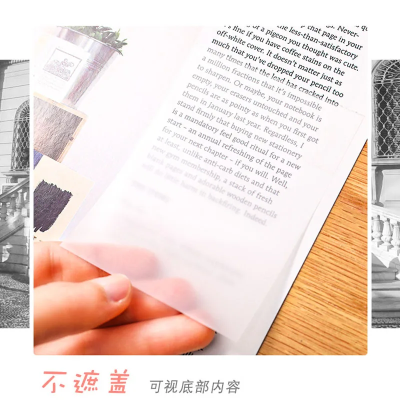 

Transparent Sticky Notes Pads With Scrapes Stickers Sticky Simple Note Paper Memo Notepad For Student School Office Stationery