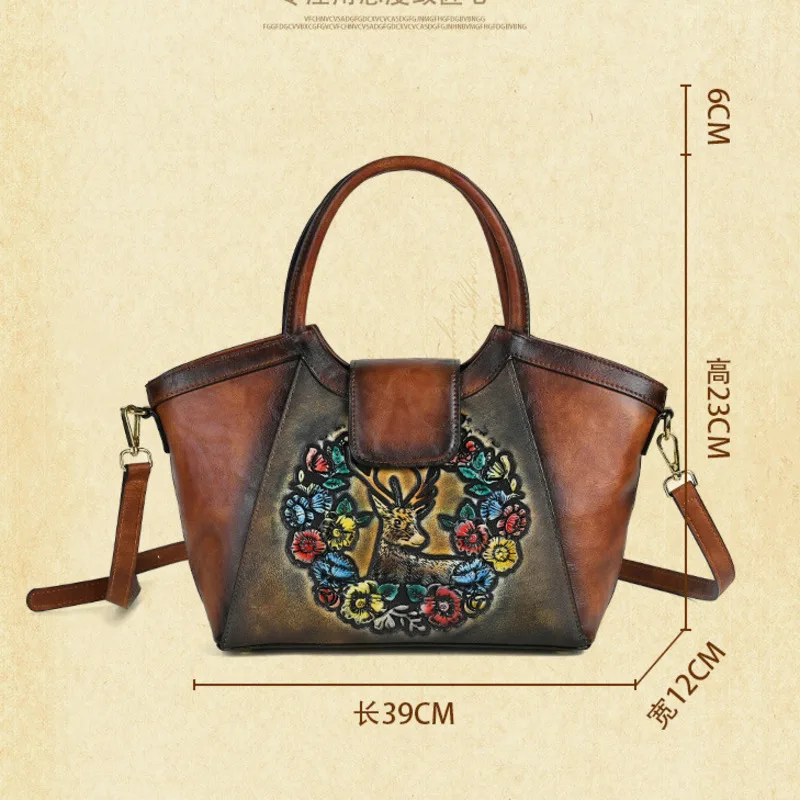 MOTAORA Vintage Handheld Women's Bag Embossed Purses And Handbags Luxury 2023 New Woman Leather Handbags For Women Shoulder Bags