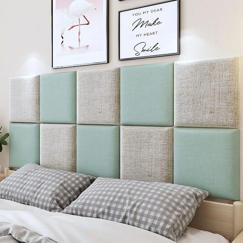 

Headboard new cotton and linen 3D wall stickers tatami soft bag self-adhesive