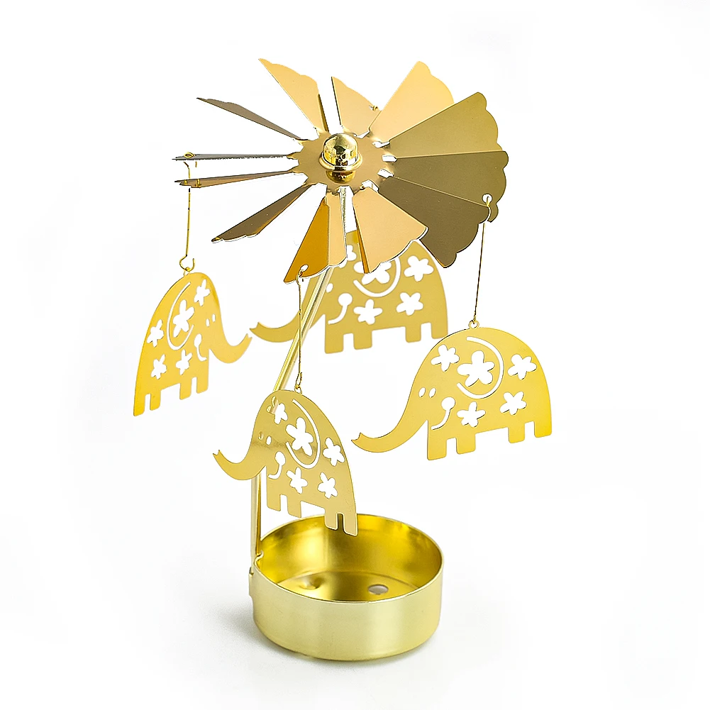 

Металлический вращающийся подсвечник