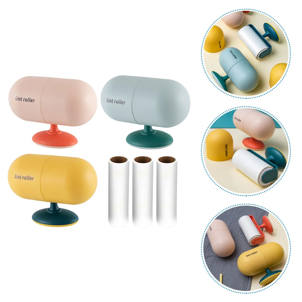 

Remover Pet Hair Roller Lint Brush Fur Tool Sticky Cat Dog Wool Portable Removing Cleaner Reusable Cleaning Adhesive Carpet