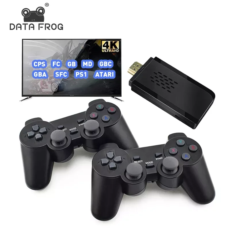 

DATA FROG Y3 Slim Game Stick 4K 10000 Games for PS1/SNES/NES Emulator HDMI-Compatible Game Console Dendy Retro Video Game