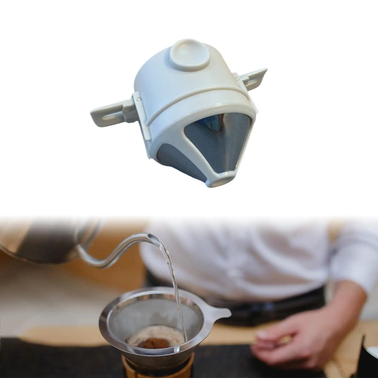 Бескбумажный сетчатый фильтр медленно капельный для кофе металлический