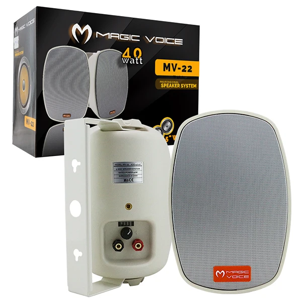 

Белая Колонка MAGICVOICE MV-22 12 см 40 Вт с трансформатором TK