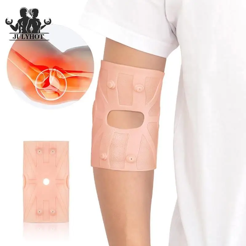 

1Pc Magnetic Elbow Compression Support Pad Brace Sleeve Joint Pain Relief For Sports Fitness Tennis Basketball Knee Pads