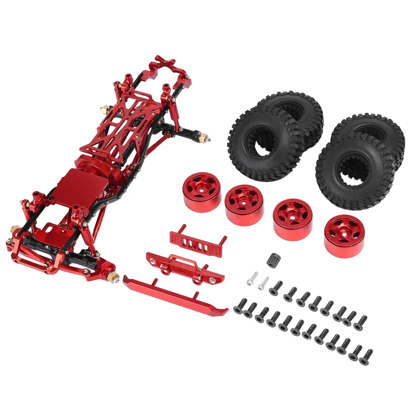 

Aluminum Alloy Assembled Frame Chassis Kit for Axial SCX24 AXI00002 Wrangler JLU 1/24 RC Crawler Car Upgrade Parts,1