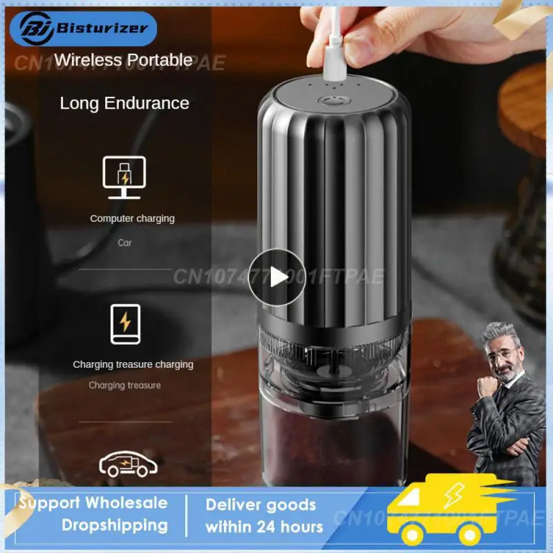 

1/2/3PCS Grain Grinder Small And Exquisite Time-saving Grinder Fine And Uniform Fine Grinding Wireless Portable Coffee Grinder