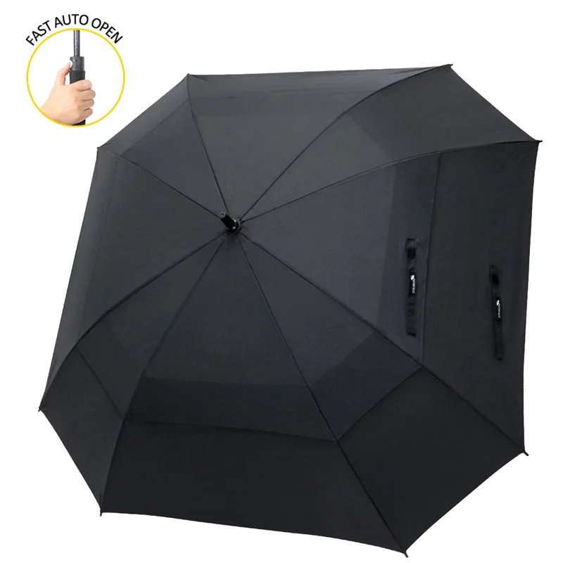 , 62/68 Inch Large Umbrella For Rain Double Canopy Automatic
