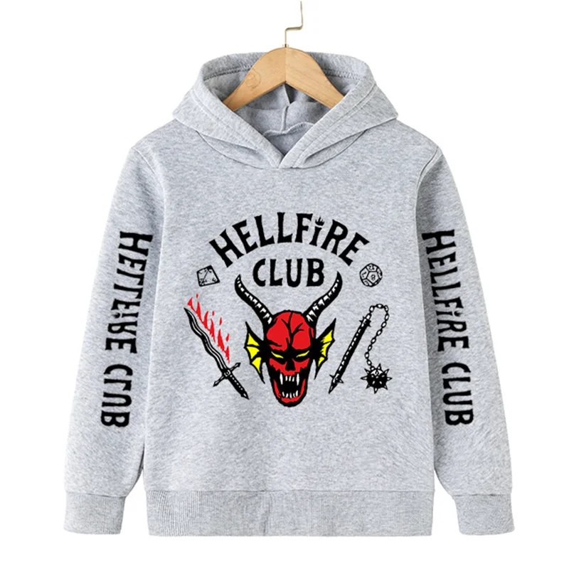 

Stranger Things 4 Hoodies Boys Girls Cotton Fashion Sweatshirt Clothes Printed Casual Long Sleeve Cartoon Hooded Tops 4-14 Years