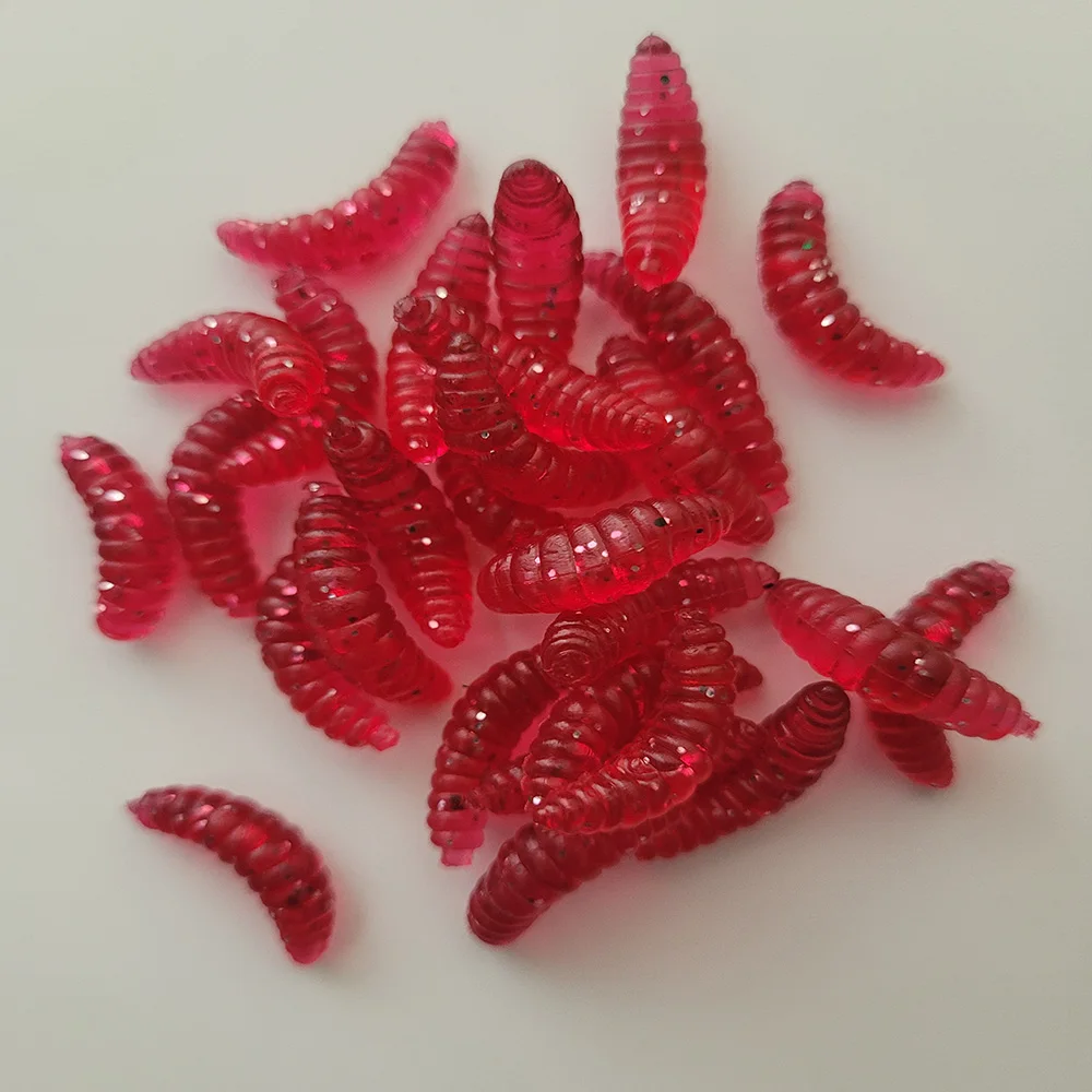 Рыболовная приманка акция 50 шт./100 шт. личинка мягкая рыболовная крючки черви с