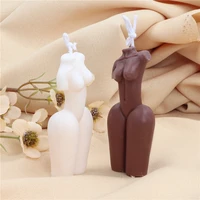 new arrival body candle silicone mold for handmade desktop decoration gypsum epoxy resin aromatherapy candle silicone mould