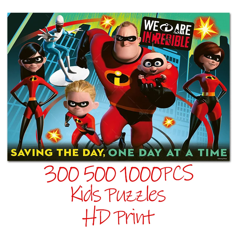 Картина из фильма Disney Family «суперсемейство», картина 300, 500, 1000 шт., бумажные Пазлы для детей, подростков, друзей, подарки, игрушки, игра Картина из фильма Disney Family «суперсемейство», картина 300, 500, 1000 шт., бумажные Пазлы для детей, подростков, друзей, подарки, игрушки, игра