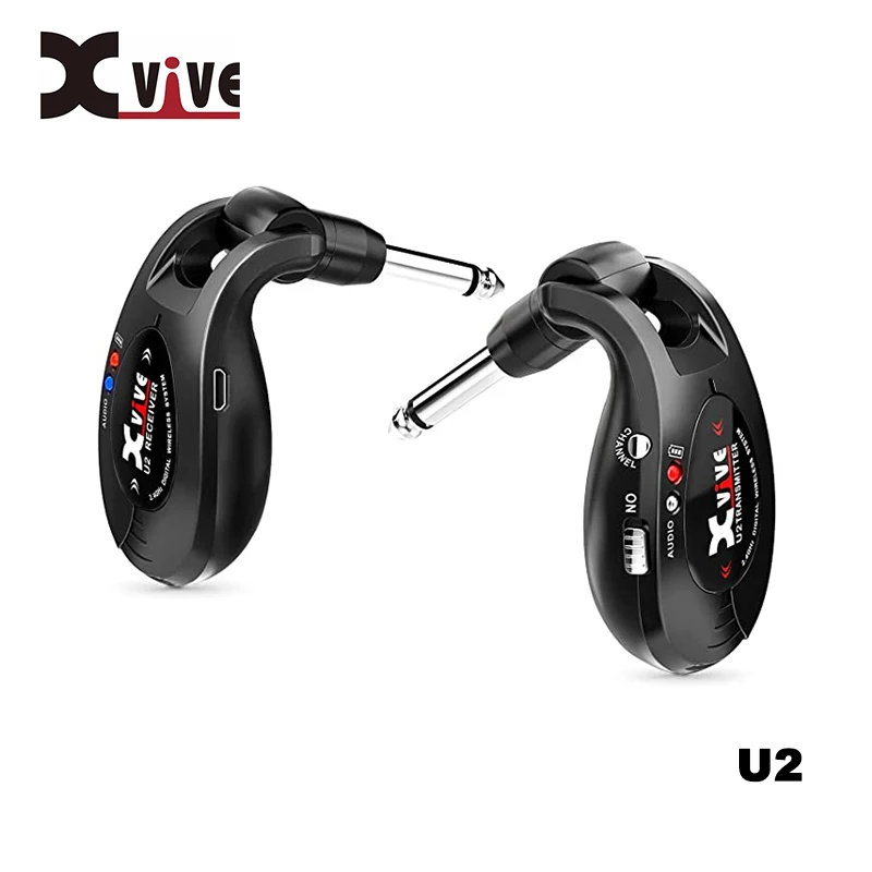 

Xvive U2 Беспроводная гитарная система перезаряжаемый 2,4 ГГц цифровой гитарный беспроводной передатчик и приемник для электрогитары бас Vi