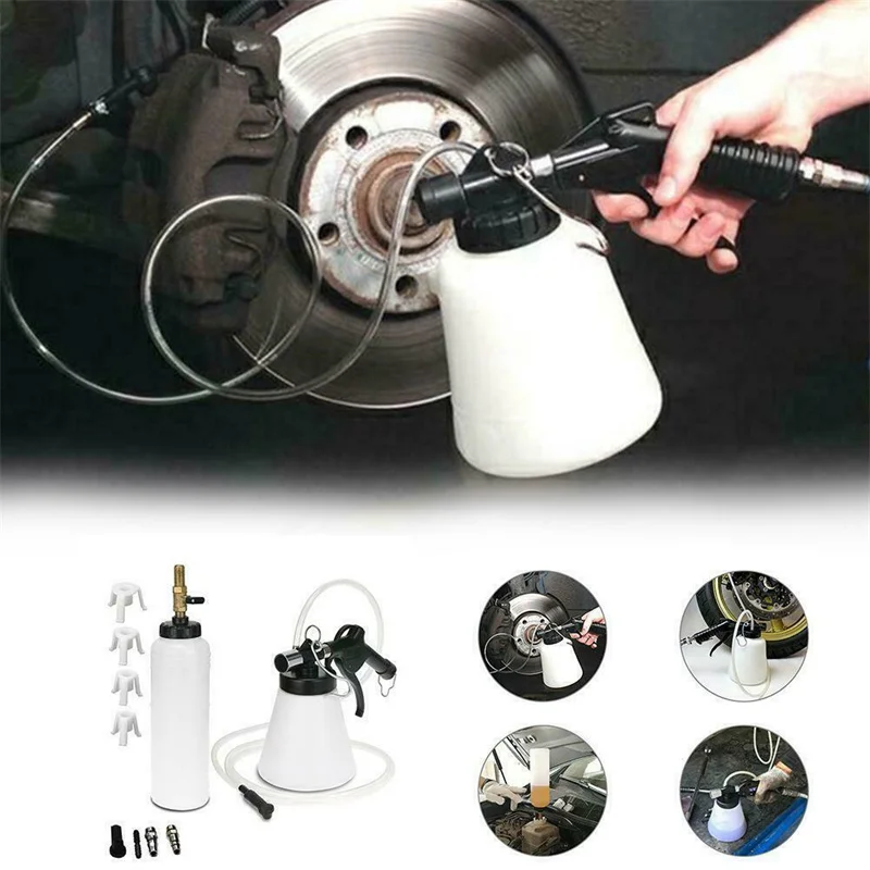 

Ручной пневматический тормозной жидкий спускной инструмент в комплекте автомобильный экстрактор воздуха сцепление масляный насос кровотечение пустой слив Прямая поставка