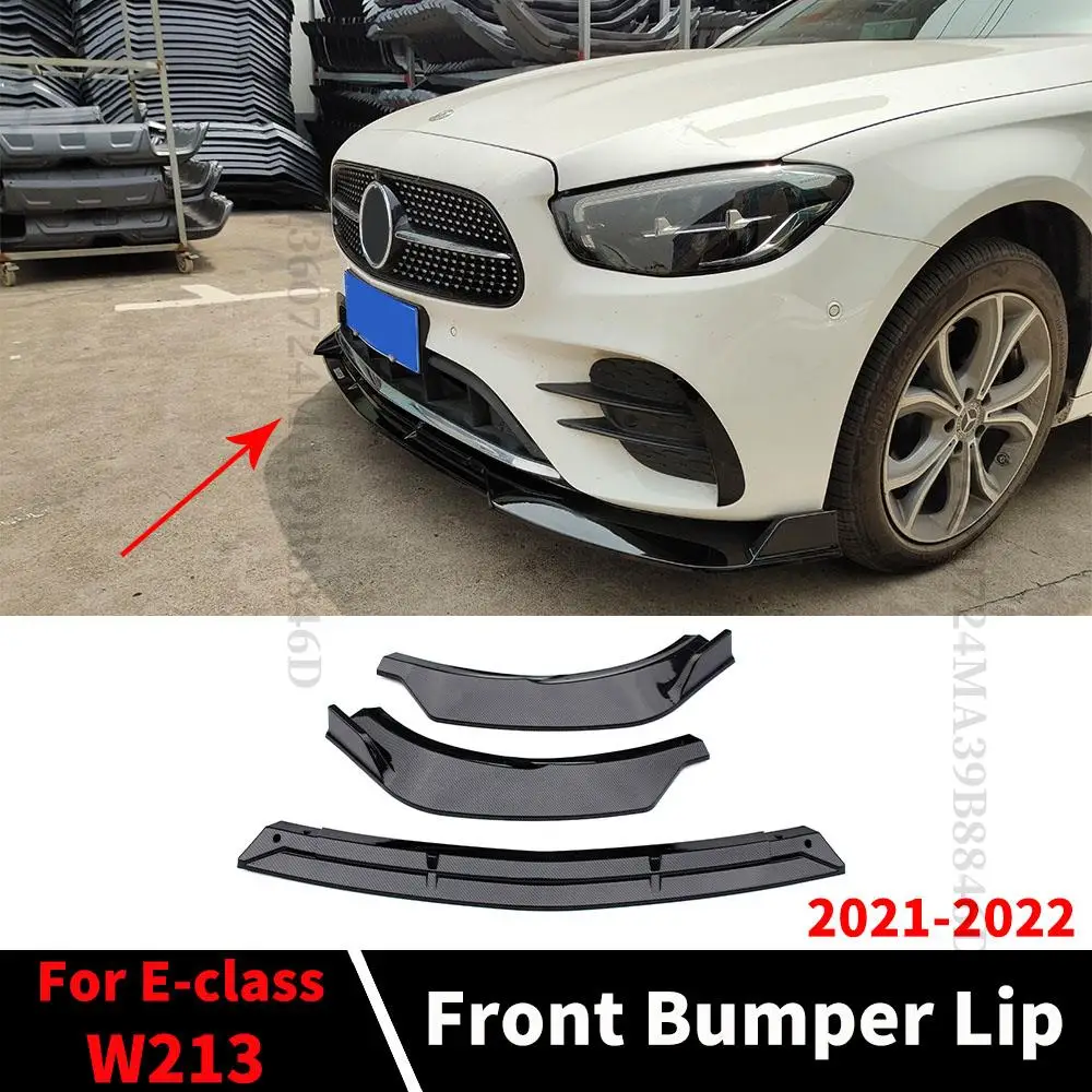 

Передний бампер, подбородок для Mercedes W213 C238 A238 Benz E E350 E400 E260 E300 2021 2022, сплиттер, отражатель, широкоугольный комплект для настройки