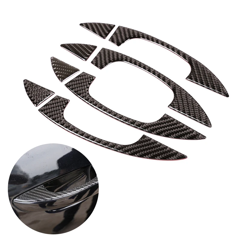 

For VW Touareg 2011 2012 2013 2014 2015 2016 2017 2018 Car Exterior Door Handle Carbon Fiber Cover Decor
