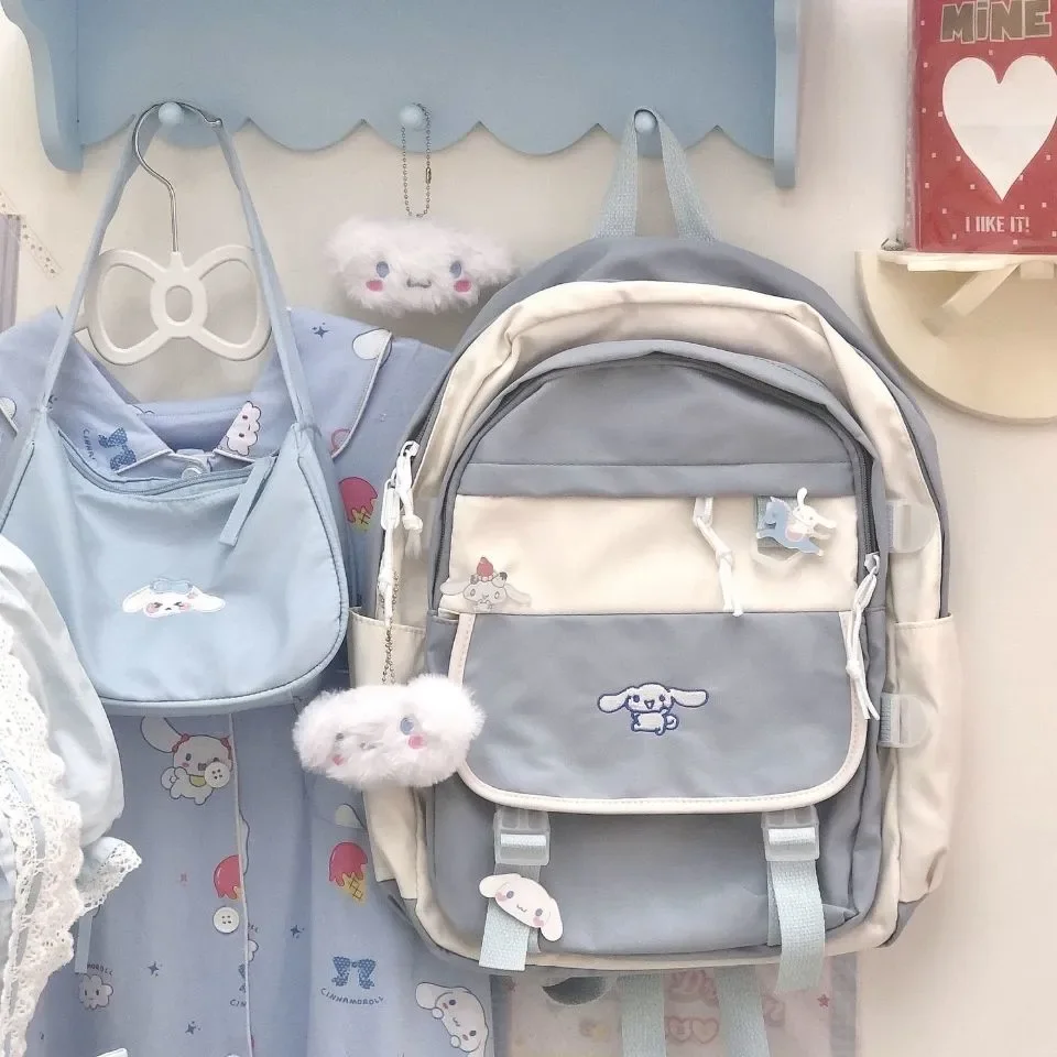 Kawaii Sanriod аниме вокруг Kuromi Kitty Mymelody Cinnamoroll японская необычная Новинка рюкзак для