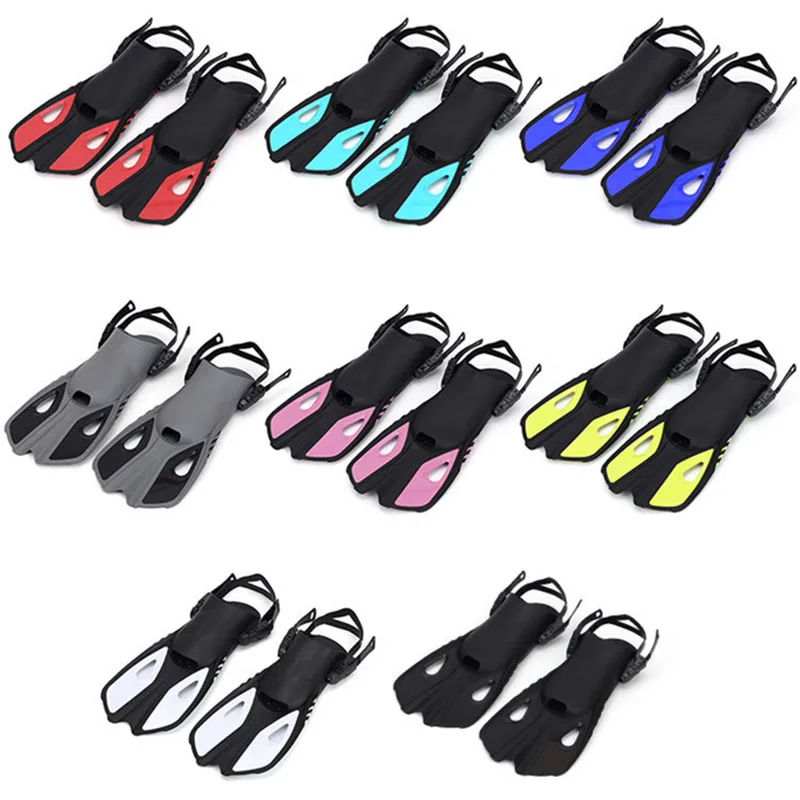 Ласты для подводного плавания Oulylan силиконовая Регулируемая обувь длинные