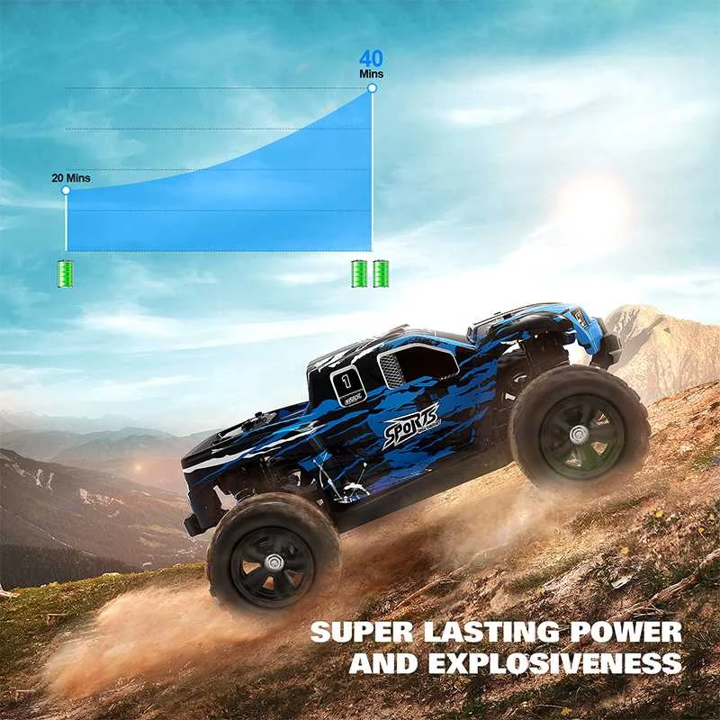 Eachine EC08 1:16  4WD Strong Durability Racing Car 40km/h Radio Controlled Car Remote Control Off-road RC Car for Boys Kids enlarge