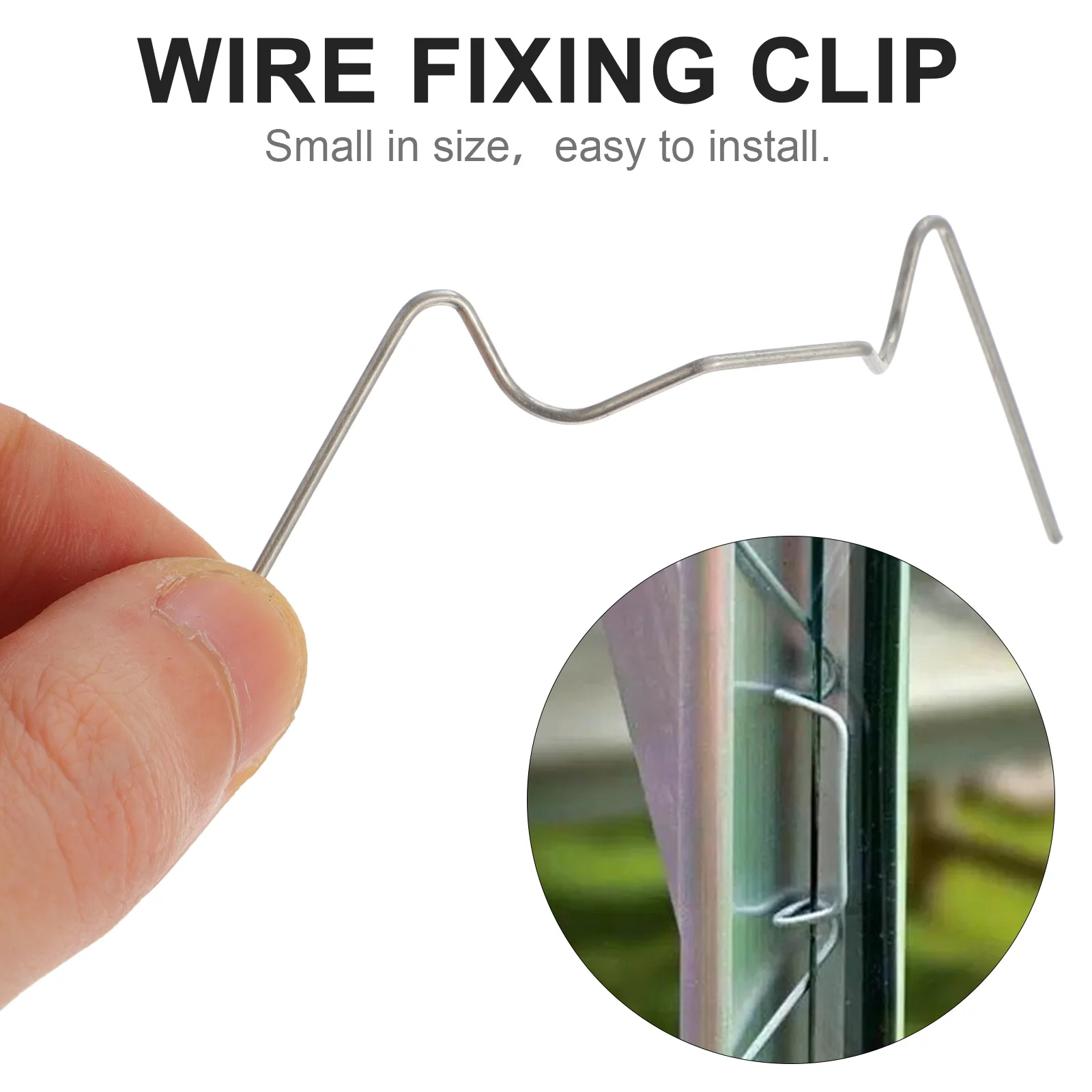 

Clips Greenhouse Wire Clip Fixing Spring W Glazing Stainless Steel Green House Type Leaf Garden Pane Flag Support