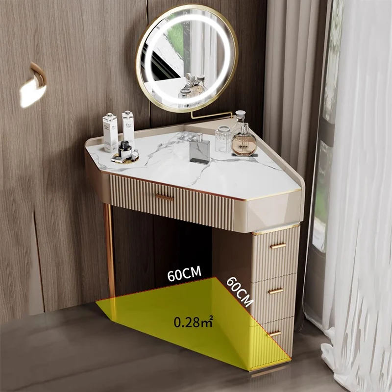 Угловой туалетный столик для главной спальни небольшой угловой прикроватный