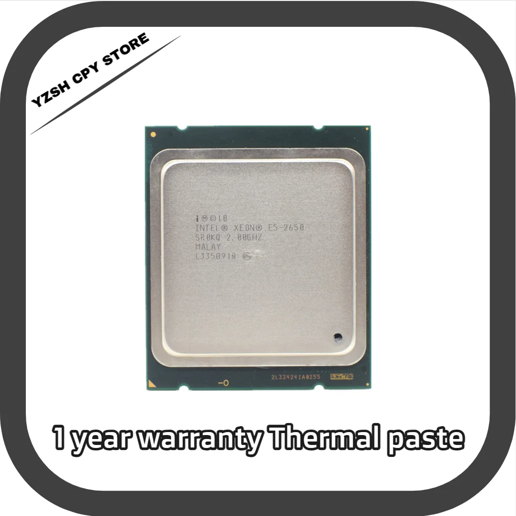 

Процессор INTEL XEON E5 2650 SR0KQ C2 8 ядер 2,0 ГГц 20 МБ 8 ГТ/с 95 Вт LGA 2011