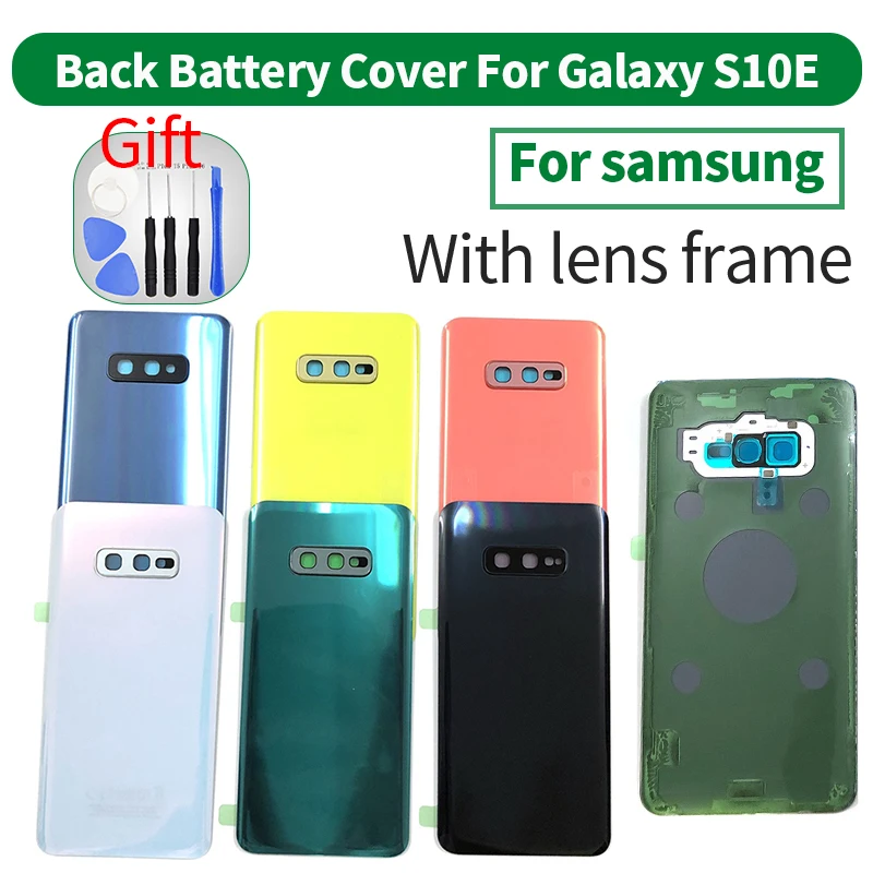 Original For Samsung Galaxy S10E S10e G973 G973F Back Battery Cover Rear Door Housing Case Glass Panel + Camera Lens Cover Parts enlarge