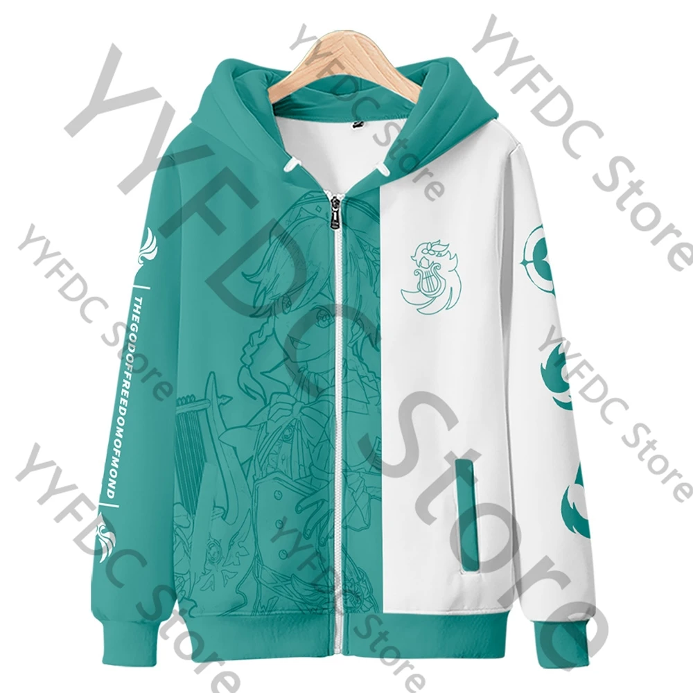 Свитшот с принтом Genshin Impact в ассортименте