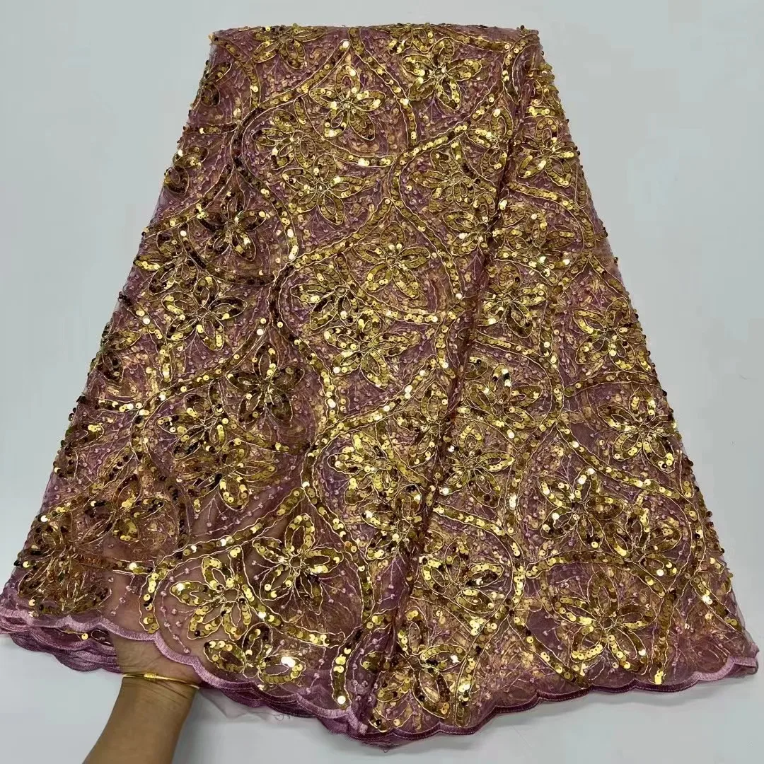 Роскошные африканские блестки бусины тюль для жениха кружевная ткань 2023 высокое