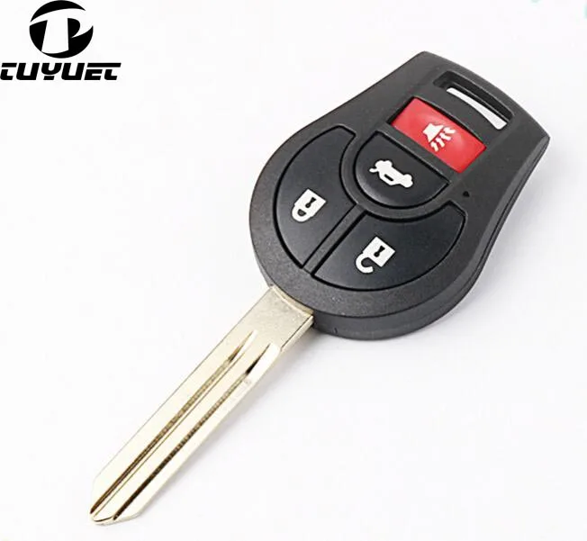 

5PCS Replacement Cover Remote Key Shell 3+1 Buttons Fit For NISSAN Maxima Altima Sentra Versa Key Case Fob Uncut Key Blade