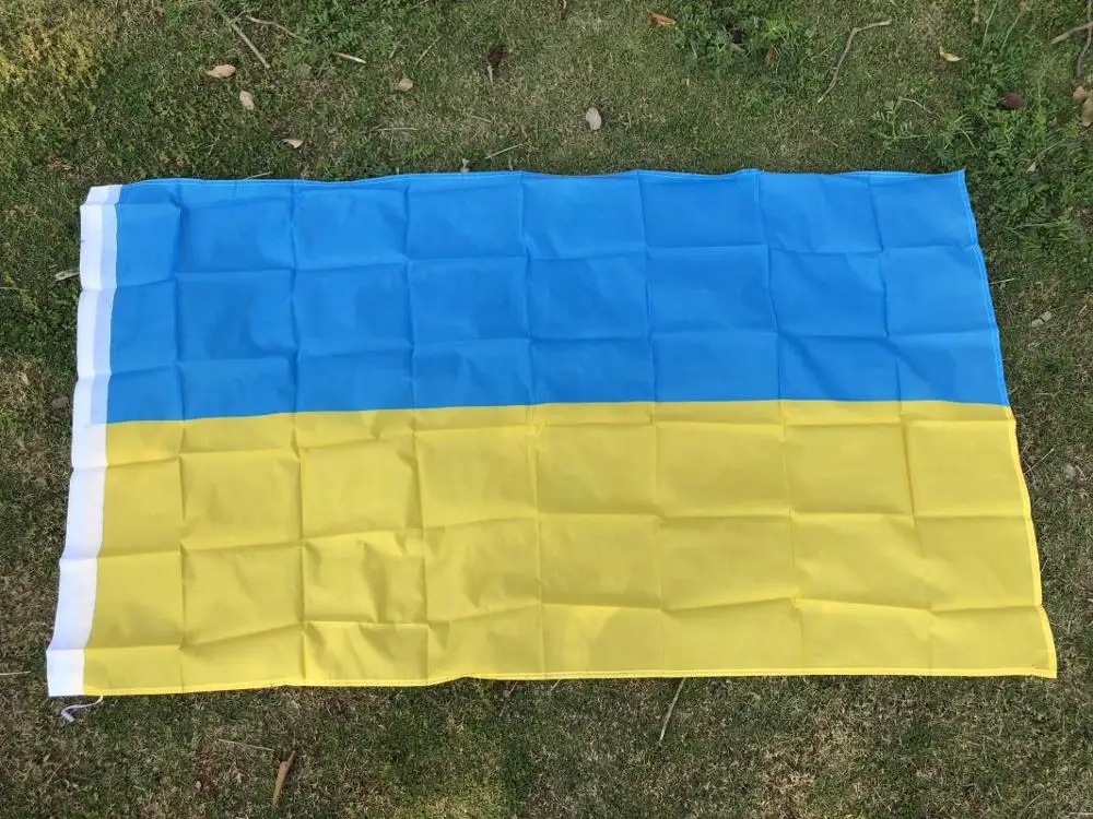 

Популярный новый украинский флаг shoot 3ft x 5ft 90x150 см 3x 5ft полиэстер украинский флаг