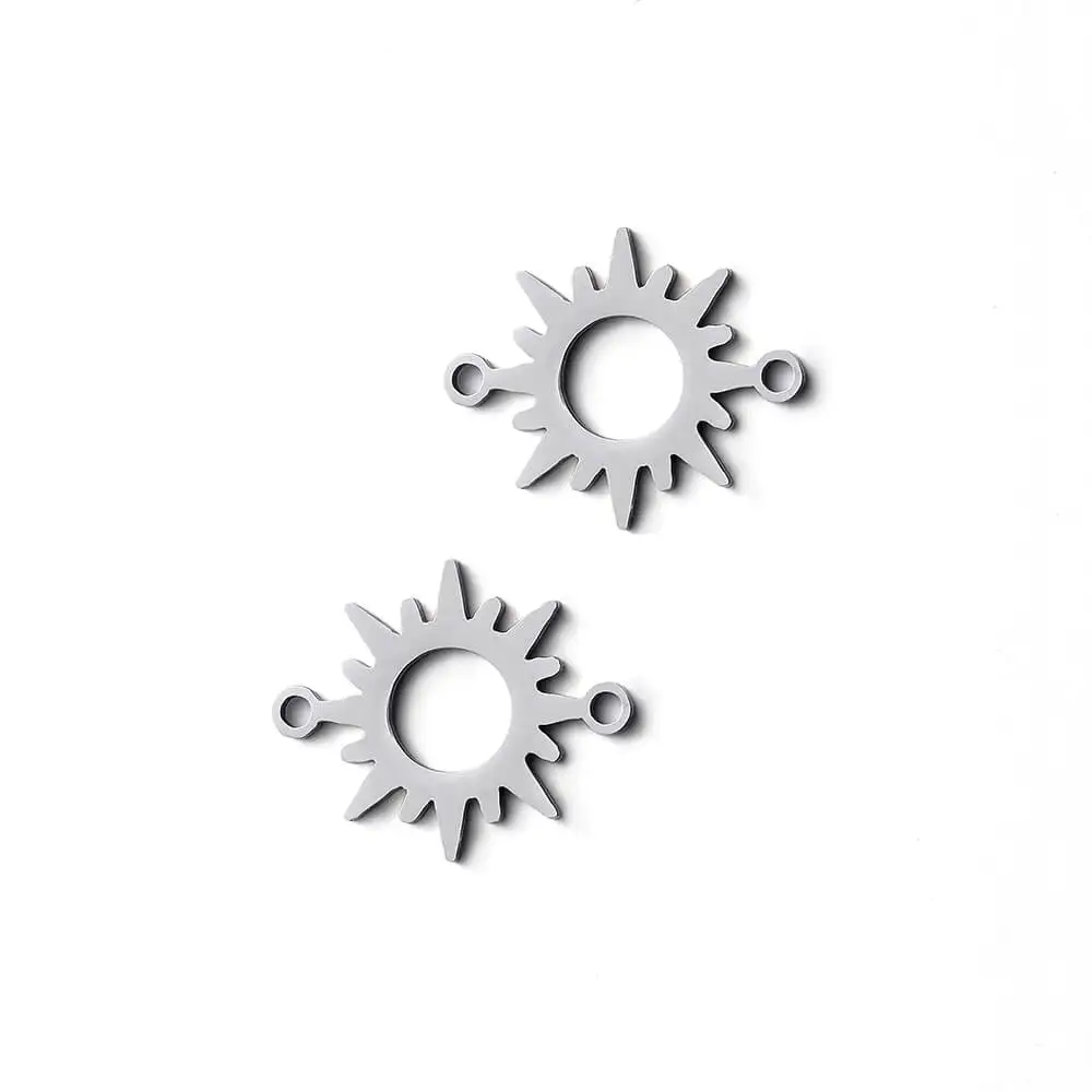 

5 шт., соединители для браслетов, из нержавеющей стали