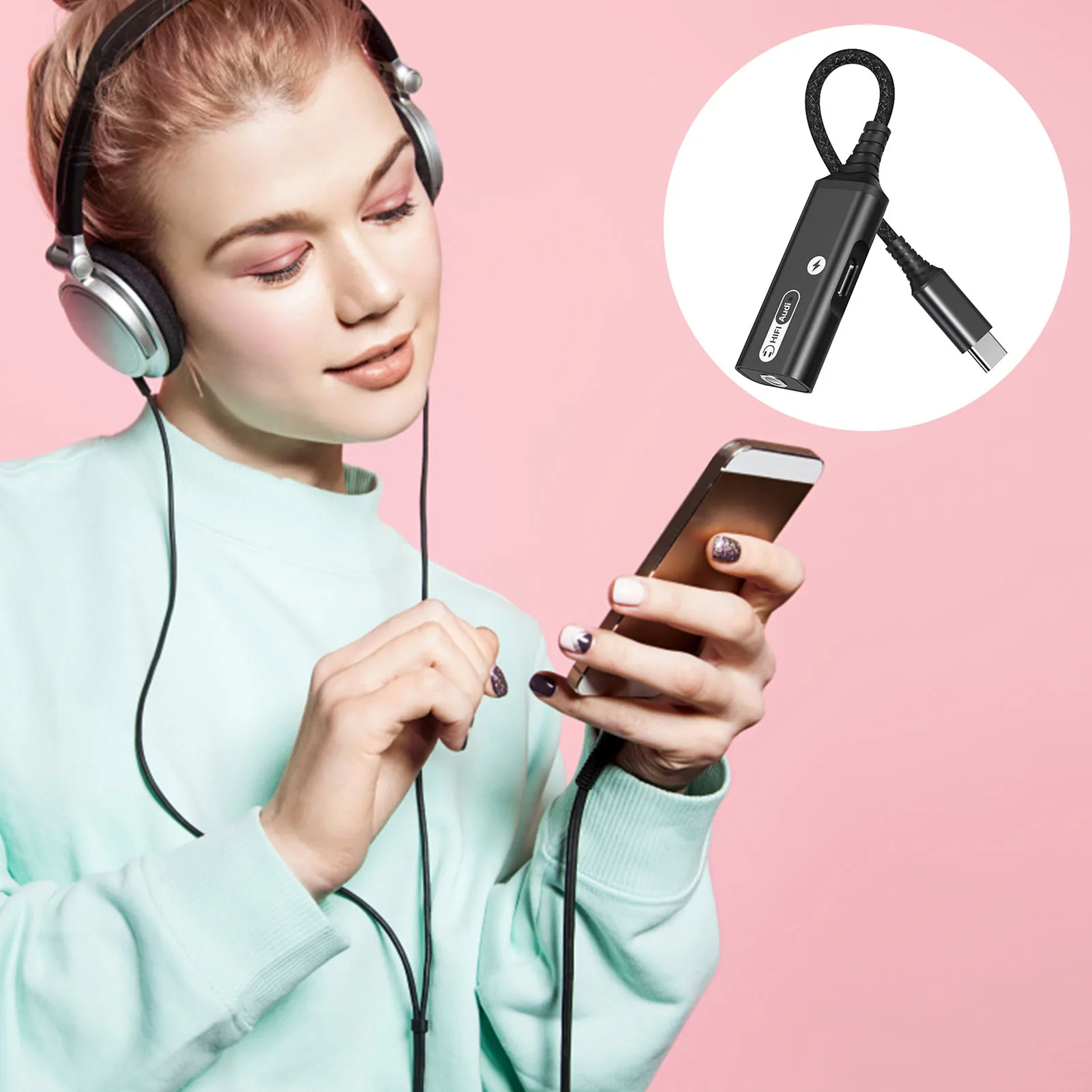 

Адаптер для подключения аудиоразъема USB Type-C к наушникам