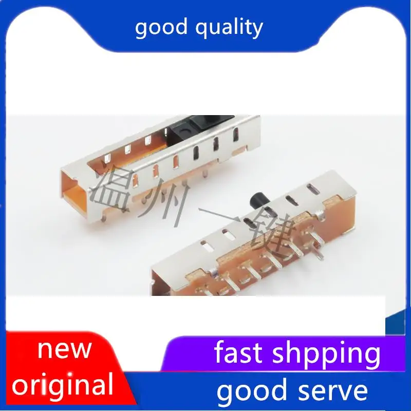 

10pcs original new SS-16F01 (1P6T) Handle height 3mm 8 8-pin 6 6-speed vertical toggle switch circular handle sliding button