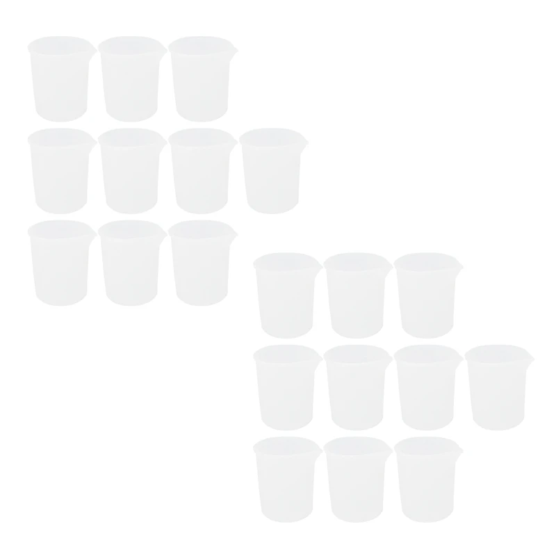 

20Pcs Silicone Measuring Cups 100 Ml Silicone Cups Non Stick Mixing Cups DIY Glue Tools Cup For Handmade Craft