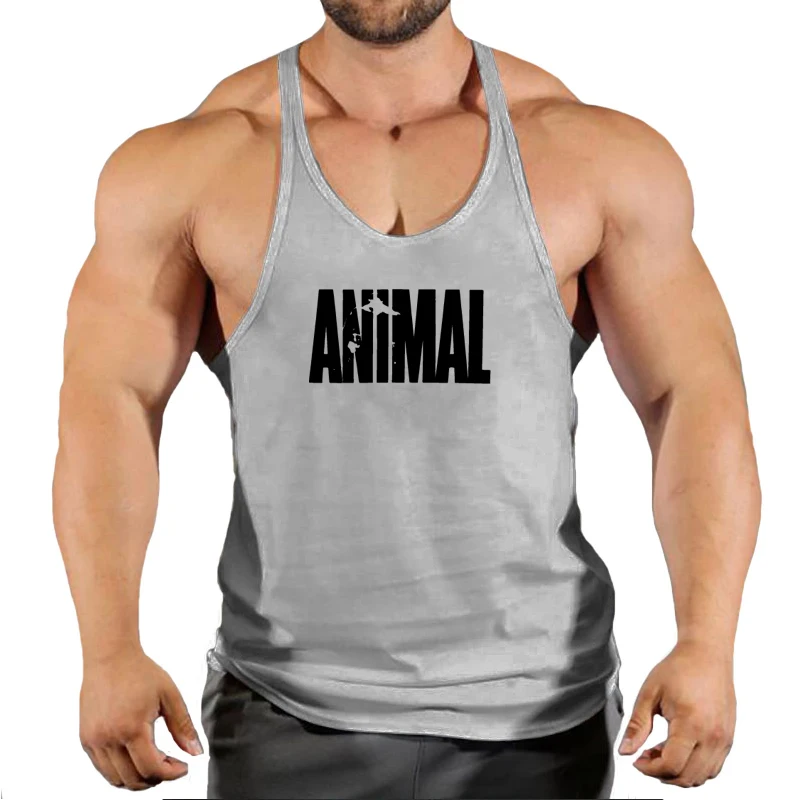 Brand Animal Gym Tank Top Men Fitness Clothing Men’s Bodybuilding Tank Tops Summer Gym Clothing for Male Sleeveless Vest Shirt