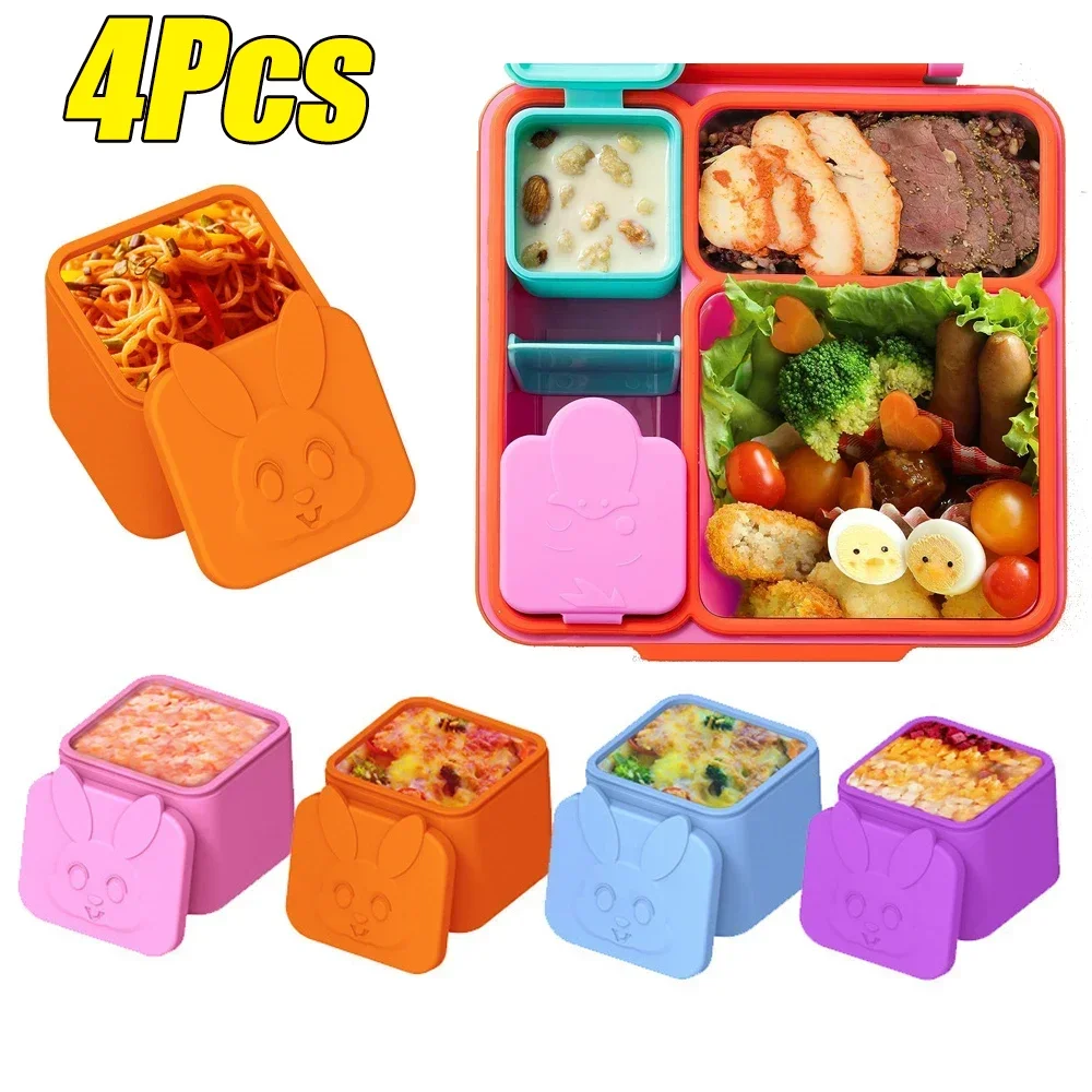 Многофункциональный силиконовый ланч-бокс-органайзер с крышкой для детей