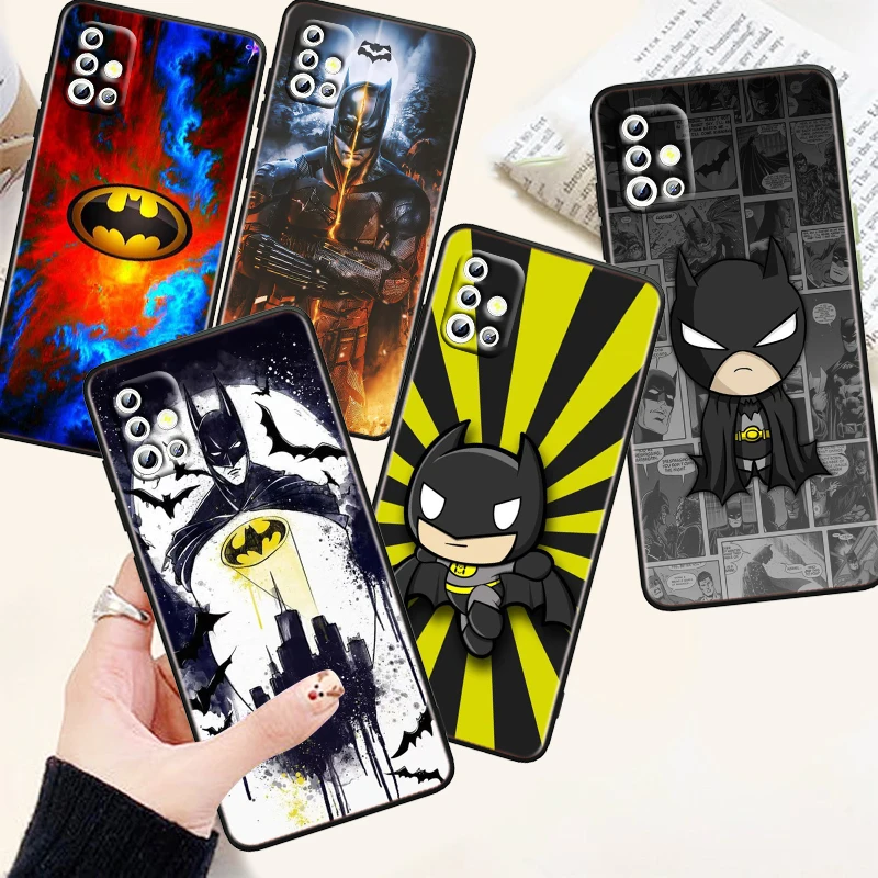 

Justice League Batman Heroes Phone Case For Samsung A73 A72 A71 A54 A53 A52 A51 A42 A33 A32 A23 A22 A21S A13 A04 A03 5G Black