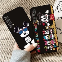 disney mickey minnie mouse phone case for huawei p40 p30 p20 p10 lite honor 9 10 20 pro 7x 8x 9x prime p smart z 2021 funda