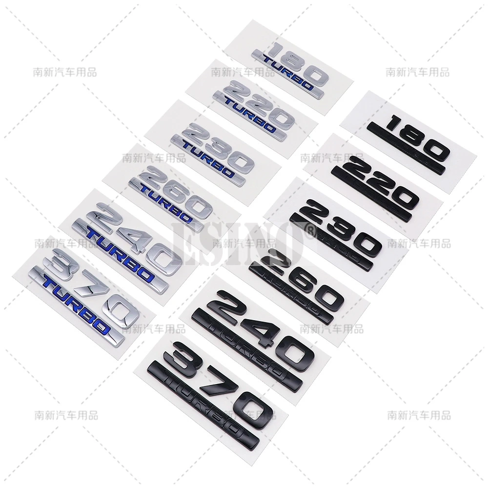 Автомобильный Стайлинг 3D ABS 180 220 230 240 260 Turbo клейкая эмблема задний багажник значок