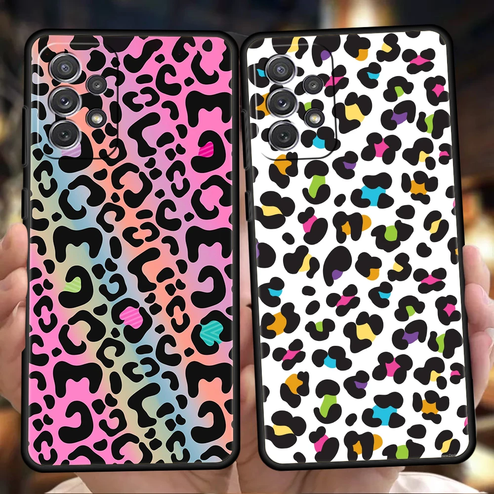 

Tiger Leopard Print Panther Silicone Case For Samsung Galaxy A32 A52 A13 A22 A72 A51 A71 A41 A11 A31 A21S 5G Phone Cover Shell
