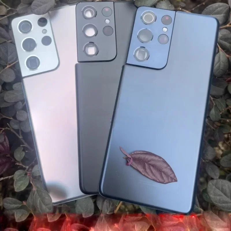 Задняя стеклянная крышка аккумулятора для Samsung Galaxy S21 + S21Plus S21Ultra SM-G991B/F/U G996U G998N