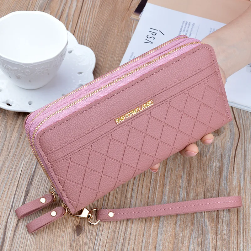 

Long Women's Wallet Female Purses Tassel Coin Purse Card Holder Wallets Female Pu Leather Clutch Money Bag Pu Leather Wallet