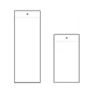 W9 10 см пластиковая бирка для указания цены, ярлык, ярлык, подвесной рукав для конверта, защитный карман, ПВХ чехол, сумки, тусклый лак, прозрачные 100 шт.